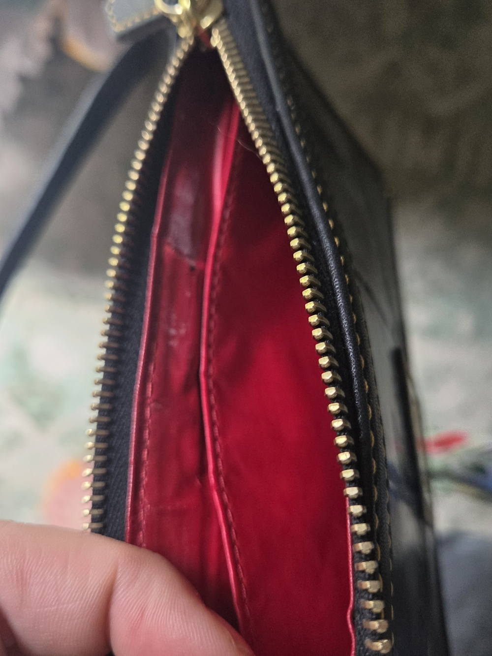 Dooney & Bourke Black Croc-Embossed Wristlet - Picture 4 of 7